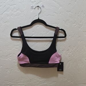 Hurley Black Brown and Pink Sports Bra